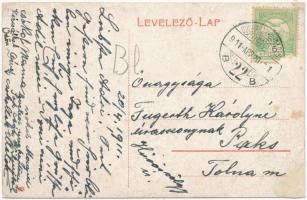 1911 Salgótarján, Fő utca, Lőrincze üzlete (r)