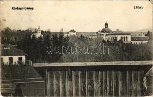 1914 Kistapolcsány, Topolcianky; Főhercegi palota és templom / palace and church (EM)