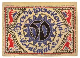Németország / Weimari Köztársaság / Bielefeld 1921. 50M selyem T:AU /
Germany / Weimar Republic / B...