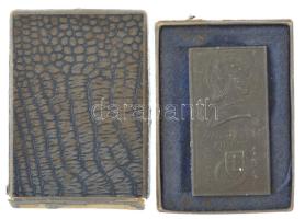 1944. "Szent László király sportév - gyorslevente" Zn motorsport emlékplakett eredeti, de ...