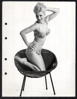 cca 1970-1980 4 db retró divatfotó, 19,5x10 cm és 29,5x23 cm között