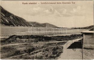 Ada Kaleh, Poarta orientului / Schiffahrtskanal beim Eisernen Tor / hajózási csatorna a Vaskapu szorosban. G. Hutterer / shipping canal on the Danube