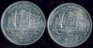1992. 200Ft (2x) "Magyar Nemzeti Bank" Ag T:2/2+