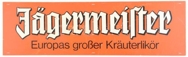 Jägermeister német reklám tábla műanyag kis kopással 70x22 cm