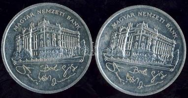 1992. 200Ft (2x) "Magyar Nemzeti Bank" Ag T:2/2+