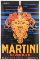 Martini dombor fém reklám tábla 40x60 cm kis korrózióval