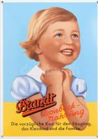 Brandt német édesség reklám tábla. masszív festett fém 30x42 cm