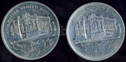 1992. 200Ft (2x) "Magyar Nemzeti Bank" Ag T:2/2+