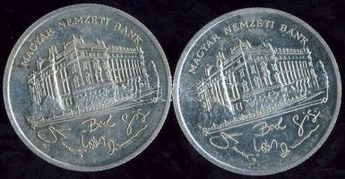 1992. 200Ft (2x) "Magyar Nemzeti Bank" Ag T:2/2+