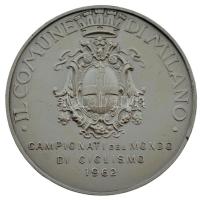 Olaszország 1962. "Milánó Önkormányzata - Kerékpáros Világbajnokság" kétoldalas ezüstözött...