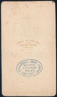 cca 1863-1865 Deák Ferenc (1803-1876) politikus, jogász, keményhátú fotó Canzi és Heller pesti műter...