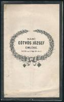 1871 Gyászima báró Eötvös József emlékére. 8p