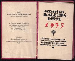 1935 Szegedi Kis Kalendárium zsebnaptár