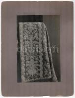 cca 1910 gróf Széchényi Miklós (1868-1923) győri és nagyváradi püspök egyik ruhadarabja, 2 db fotó, ...