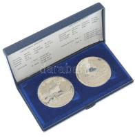 1990. 500Ft Ag "Mátyás király / Beatrix" + 500Ft Ag "Mátyás király - Buda" tanús...