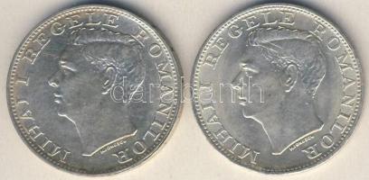Románia 1944. 500L Ag (2x) T:2