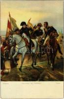 Napoleon bei Friedland / the Battle of Friedland, Napoleon with his generals, Stengel & Co., litho, s: Horace Vernet