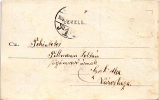 1906 Gyöngyös, Parádi út, Kozmári János kilátó. Bendl Károly kiadása (Rb)