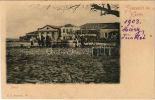 1903 Xanthi, street view, well