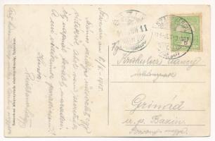 1915 Szászváros, Broos, Orastie; Városház tér / Rathausplatz / town hall, square