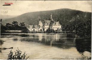 1908 Beregvár, Karpaty, Karpati (Szentmiklós, Beregszentmiklós, Cinadievo, Chynadiyovo); Schönborn kastély. Bertsik Emil kiadása / castle (EK)