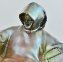 Zsolnay: Anonymus. Eozin mázas porcelánfajansz. Jelzett. Hibátlan, 1920-30 körül. 23x15x21 cm