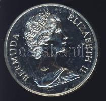 Bermuda 1972. 1$ Ag "Ezüstlakodalom" T:PL