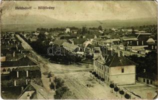 1914 Höltövény, Heldsdorf, Halchiu; Fő tér / main square (EM)