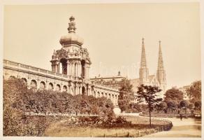 cca 1880-1890 Dresden, Umgegend und Sächs. Schweiz. / Drezda és környéke, illetve a Szász Svájc. Alb...