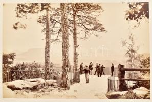 cca 1880-1890 Dresden, Umgegend und Sächs. Schweiz. / Drezda és környéke, illetve a Szász Svájc. Alb...