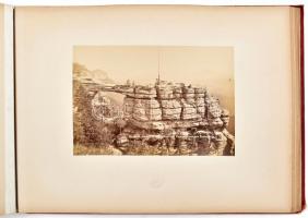 cca 1880-1890 Dresden, Umgegend und Sächs. Schweiz. / Drezda és környéke, illetve a Szász Svájc. Alb...