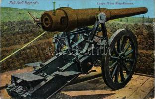 1915 Fuß-Artl.-Regt. No. Lange 15 cm Ring-Kanone / WWI German military 15 cm caliber cannon (EK)