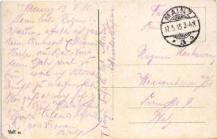 1915 Fuß-Artl.-Regt. No. Lange 15 cm Ring-Kanone / WWI German military 15 cm caliber cannon (EK)