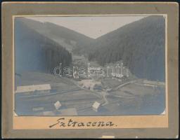 cca 1920 Sztracena, Szlovákia, keményhátú fotó, feliratozva, 9,5×12,5 cm / Stratená, Slovakia