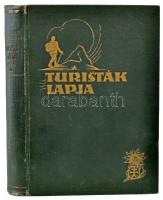 1938 Turisták Lapja 50. évfolyam II. kötet. Bp., MTSZ, 503-876 p. Kiadói aranyozott egészvászon-kötés, kopott borítóval.