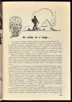 1938 Turisták Lapja 50. évfolyam II. kötet. Bp., MTSZ, 503-876 p. Kiadói aranyozott egészvászon-köté...