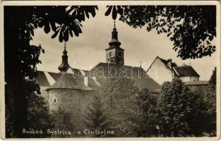 Besztercebánya, Banská Bystrica; z Cintorína / látkép a temetőből / view from the cemetery. photo
