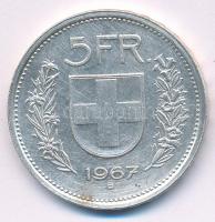 Svájc 1967B 5Fr Ag T:XF Switzerland 1967. 5 Francs Ag C:XF  Krause KM#40