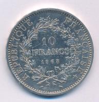Franciaország 1968. 10Fr Ag "Herkules csoport" T:AU,XF
France 1968. 10 Francs Ag "He...