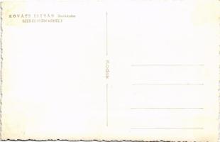 Telekfalva, Teleac (Hargita); fafaragók. Kováts István fényképész / wood carvers, folklore. photo