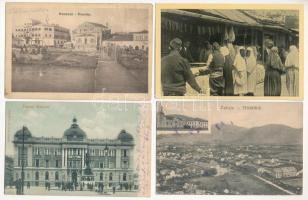 23 db RÉGI balkán város képeslap: albán, szerb, bosnyák, montenegrói / 23 pre-1945 Balkan town-view ...