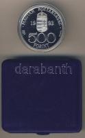 1993. 500Ft Ag "Integráció az Európai Közösségbe" T:PP Díszdobozban, tanúsítvánnyal!