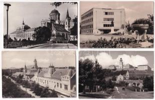 50 db modern fekete-fehér magyar város képeslap / 50 modern black and white Hungarian town-view postcards