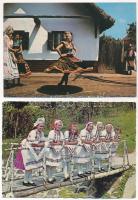 30 db MODERN használatlan népviseletes képeslap / 30 modern unused folklore postcards