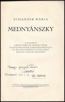 Schanzer Mária: Mednyánszky. Bp., 1935, Kir. M. Egyetemi Nyomda, 51+(1) p. Kiadói papírkötés, sérült...