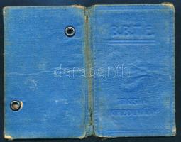 1937 Budapesti (Budai) Torna Egylet fényképes igazolvány, megviselt állapotban