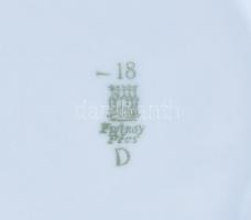 Zsolnay bögre. Kőedény, WL emblémával, 10 cm Schlagenwald aljjal d: 17 cm