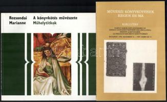 Rozsondai Marianne: A könyvkötés művészete. Műhelytitkok. Bp., 1983, Corvina. Kiadói papírkötés. + Rozsondai Marianne - Szirmai János: Művészi könyvkötések régen és ma. Kiállítási katalógus. Bp., 1986. Országos Széchényi Könyvtár, Kiadói papírkötés. Megjelent 1000 példányban.