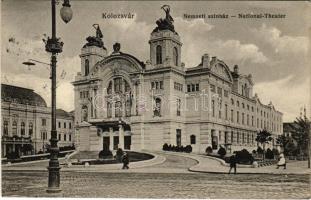 1916 Kolozsvár, Cluj; Nemzeti színház. Schuster Emil kiadása / National-Theater / theatre