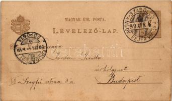 1899 (Vorläufer) Dunaújváros, Dunapentele, Sztálinváros; Templom és plébánia. Kézzel rajzolt művészl...